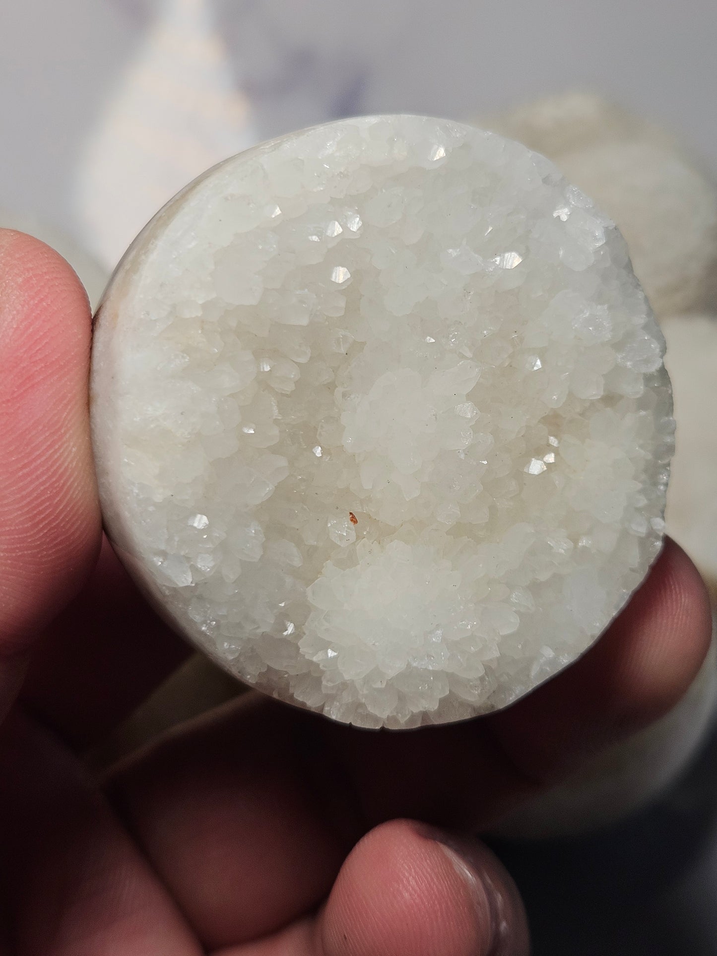 Druzy Agate 1/2 Sphere (Intuitively Picked)