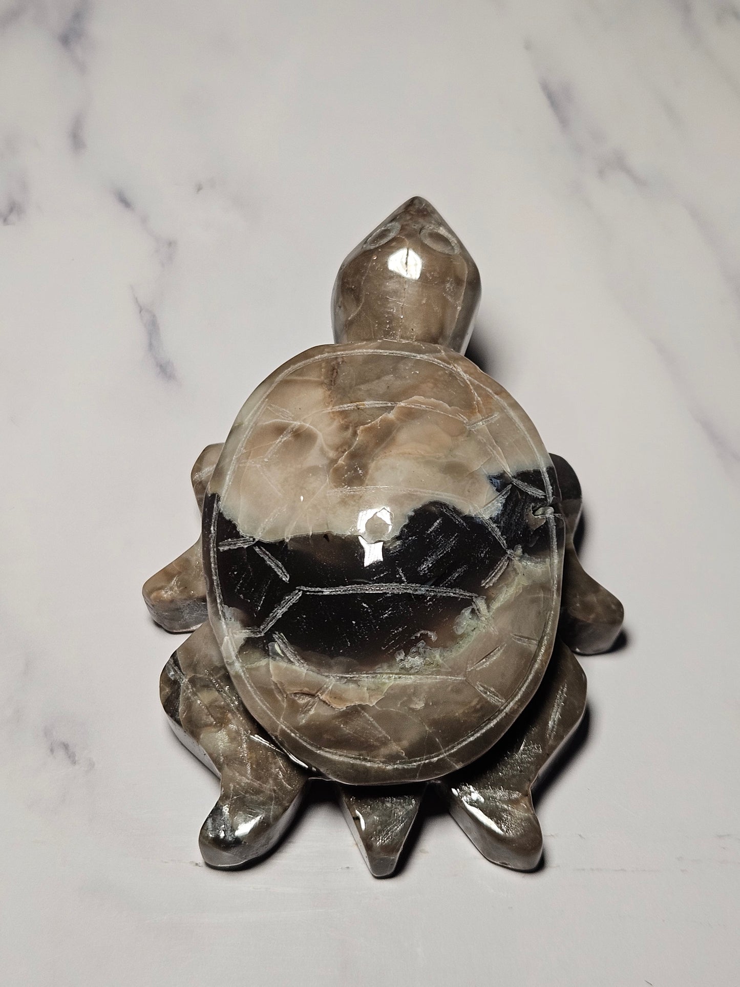 Volcano Agate Turtle, Medium