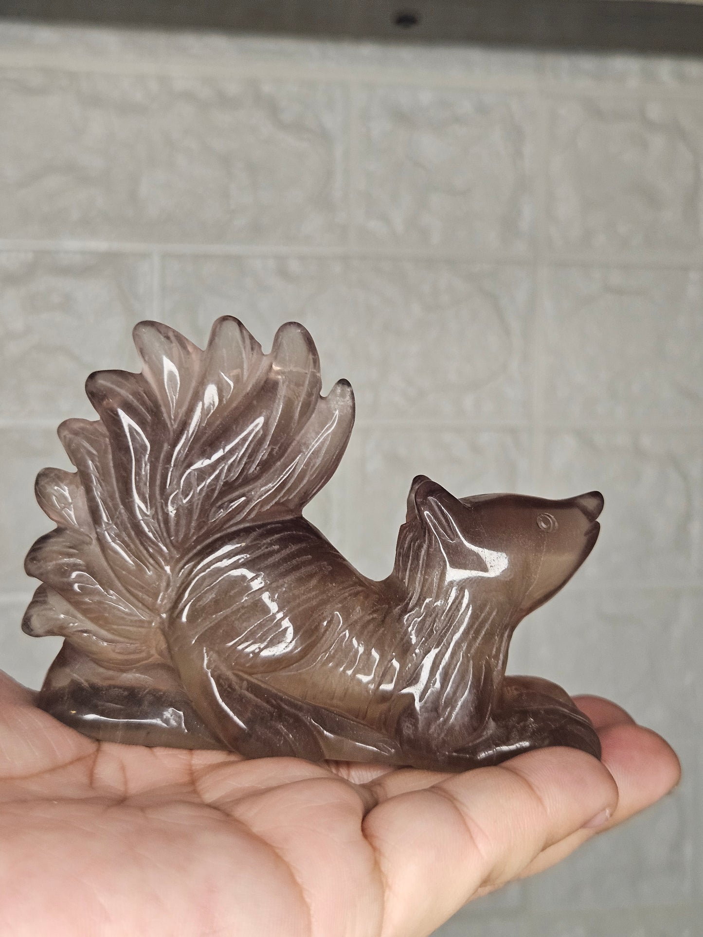 Fluorite Fox Carving (You Pick)