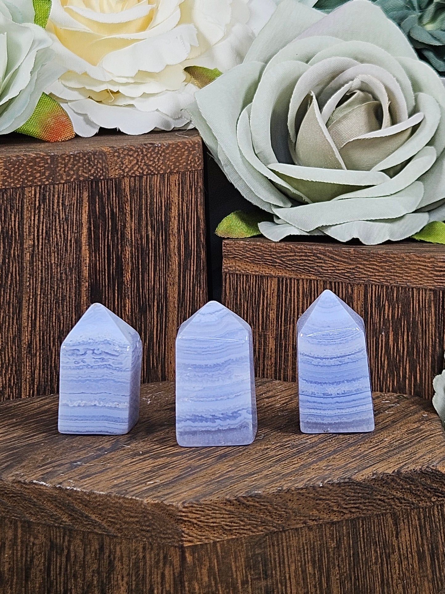 Blue Lace Agate Mini Towers