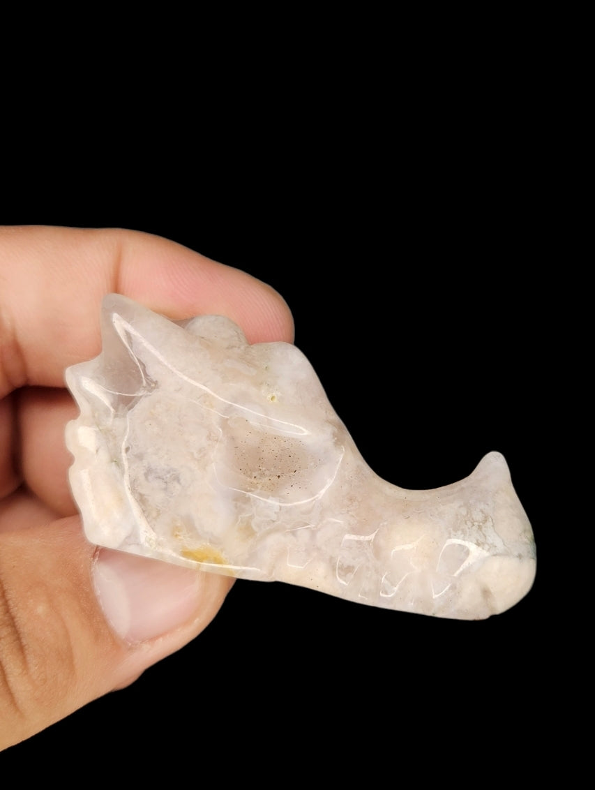 2" Dragon Head Carving