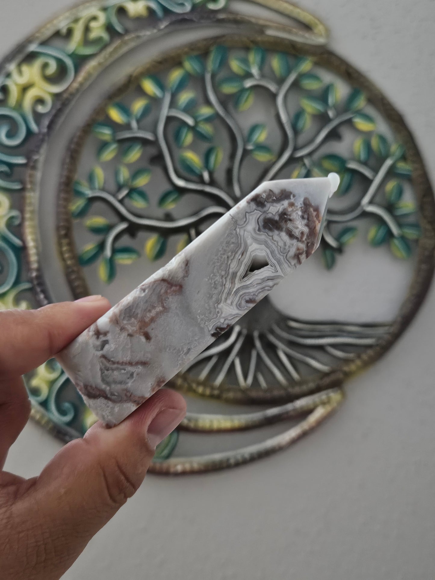 Crazy Lace Agate Tower