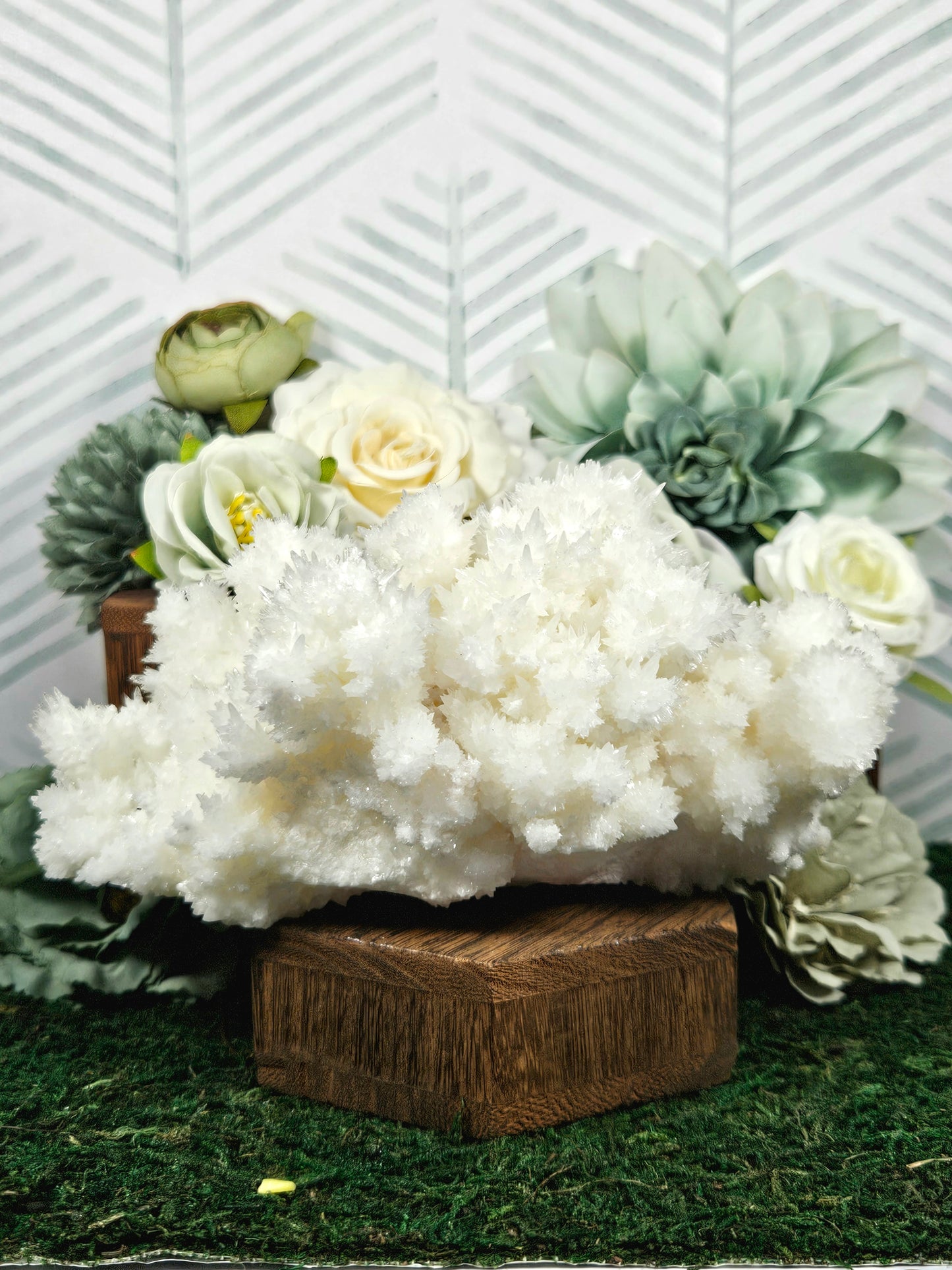 White Aragonite/Cave Calcite Cluster B