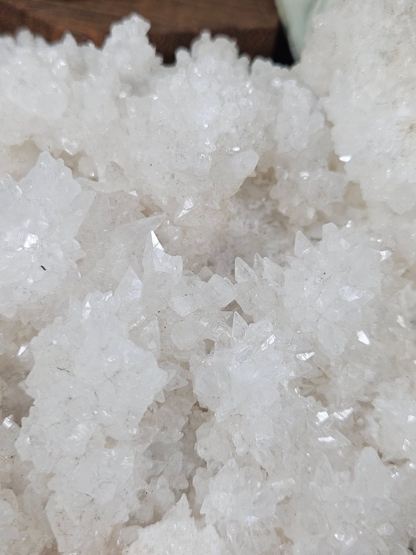 White Aragonite/Cave Calcite Cluster C