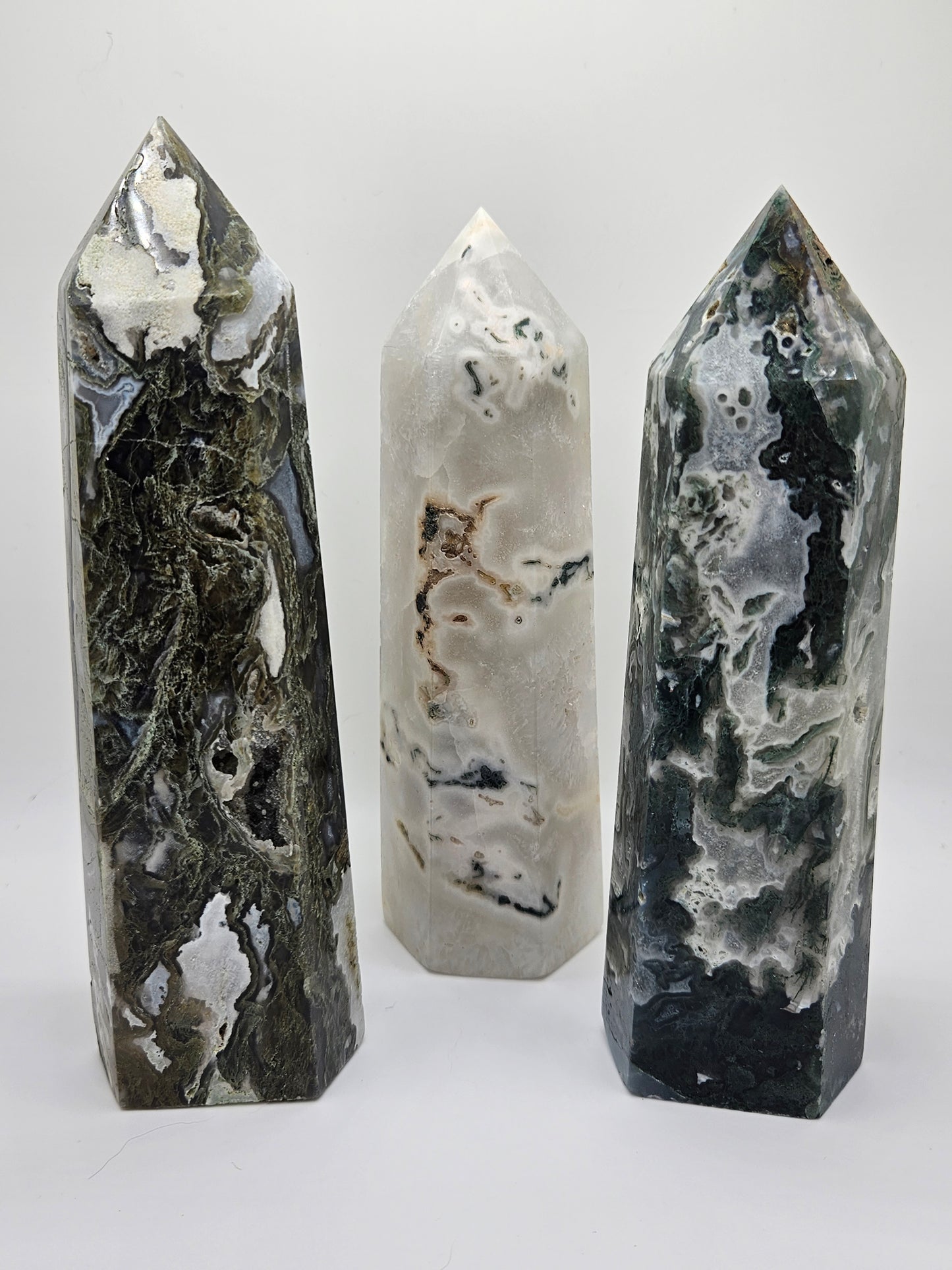 Statement Moss Agate Tower