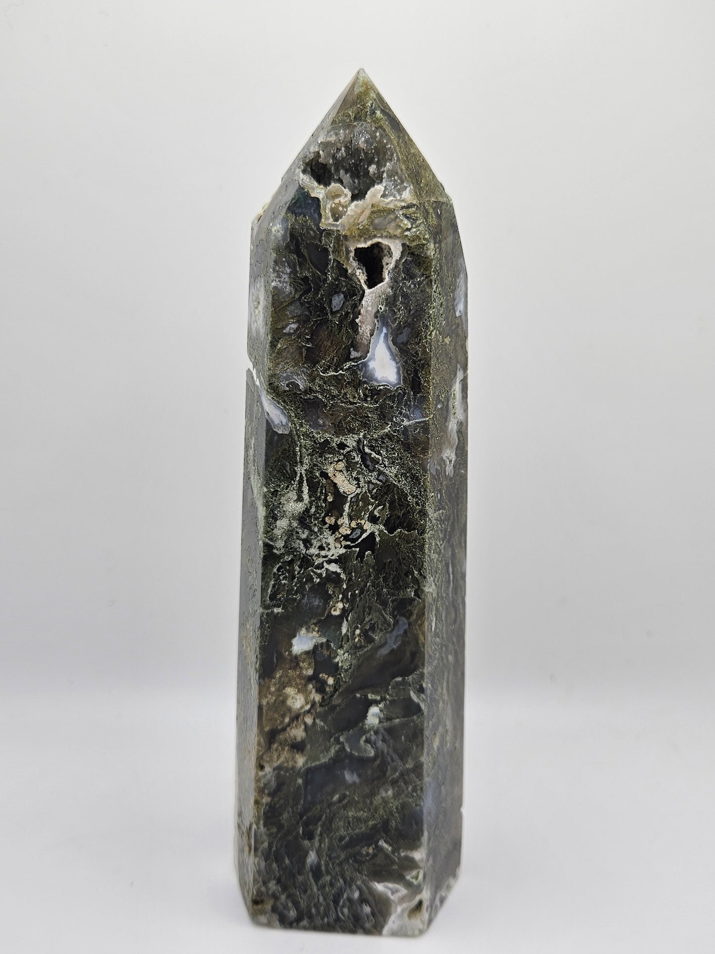 Statement Moss Agate Tower
