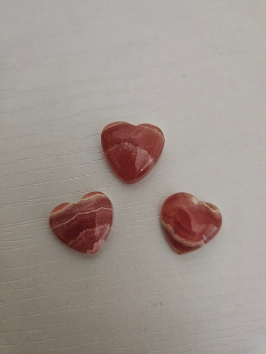 Rhodochrosite Mini Hearts