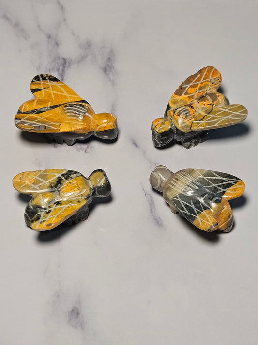 Bumblebee Jasper Bee Carving (Intuitively Picked)