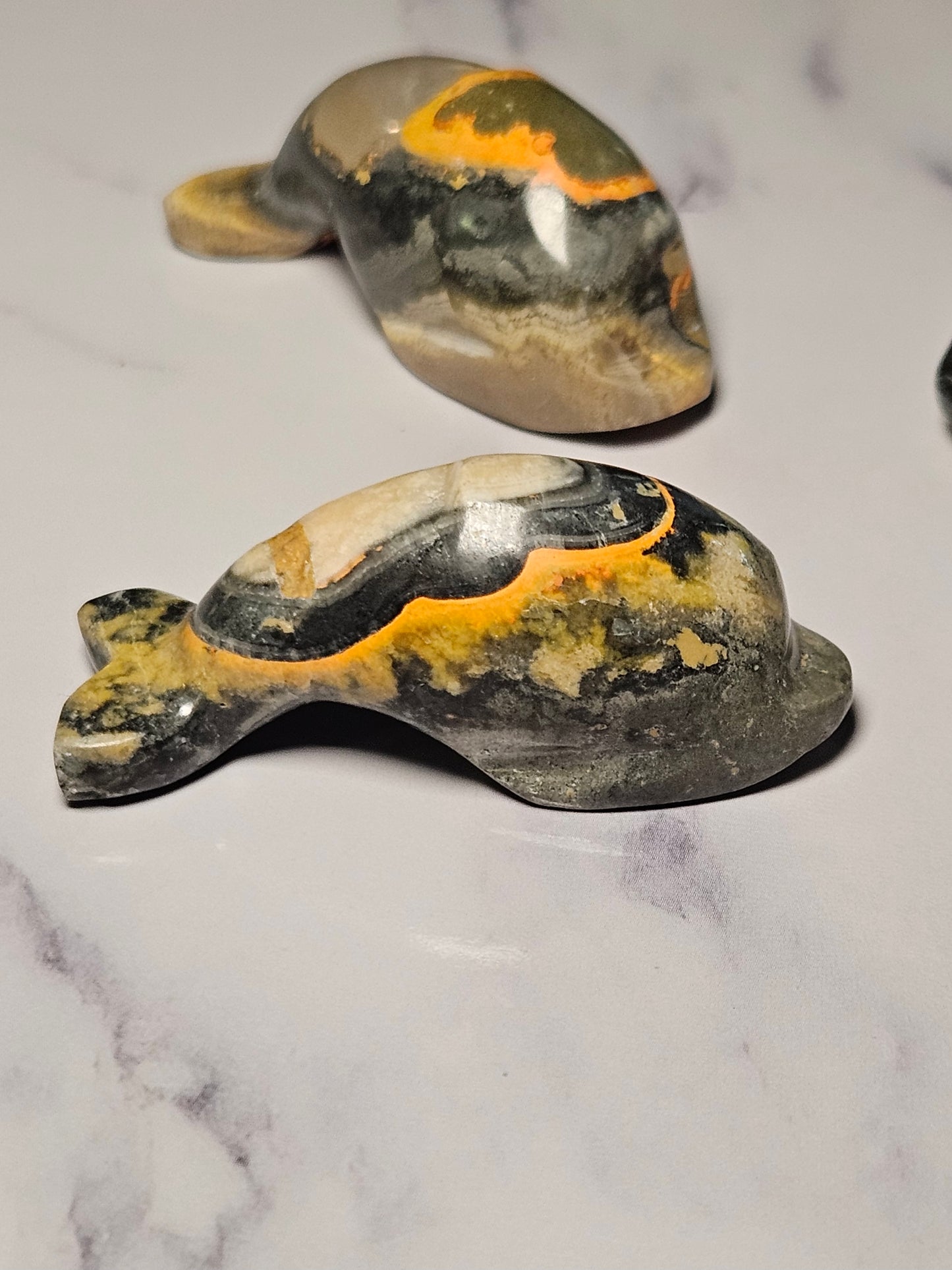 Bumblebee Jasper Dolphin Carving (Intuitively Picked)
