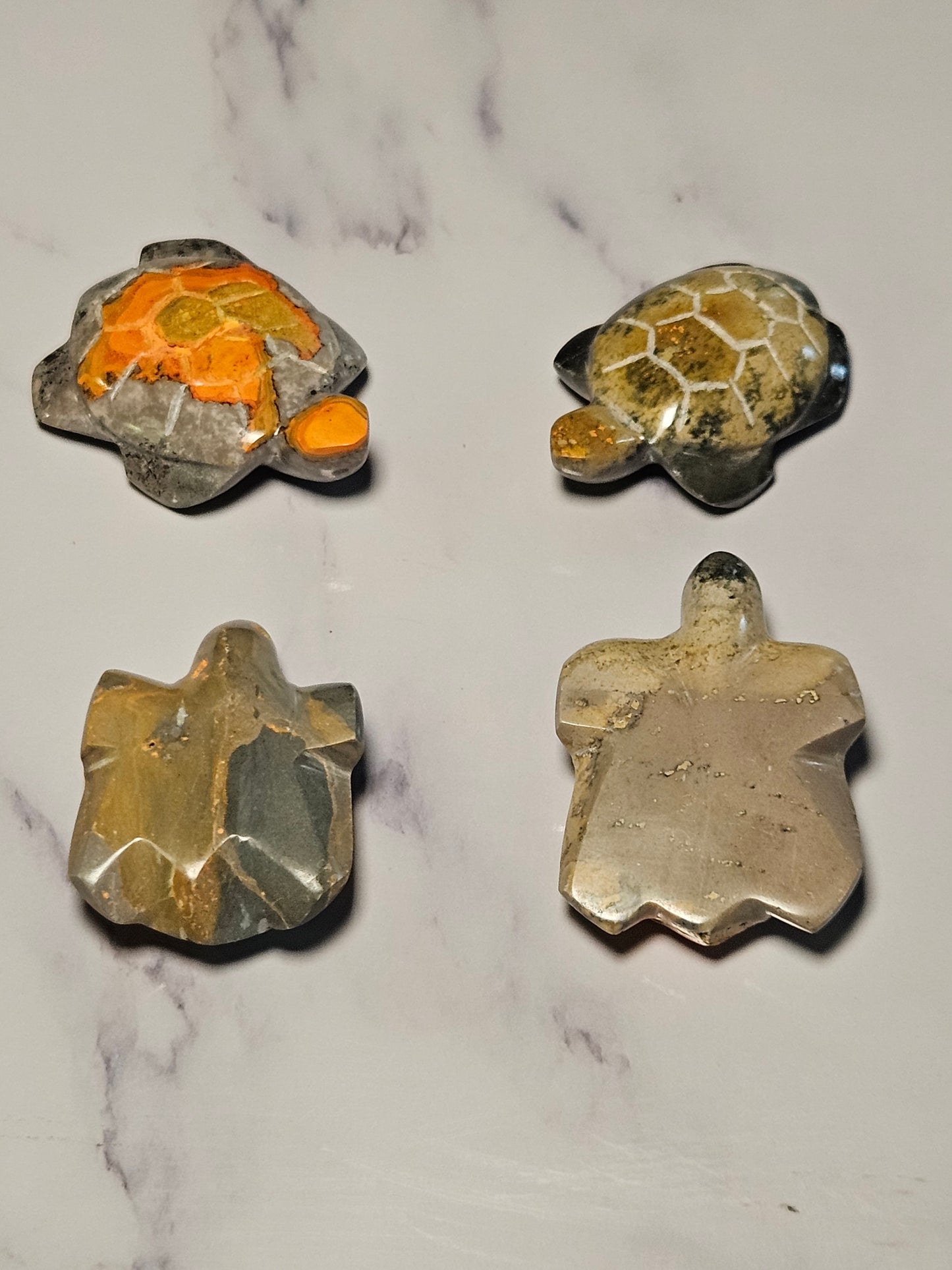 Bumblebee Jasper Turtle Carving (Intuitively Picked)
