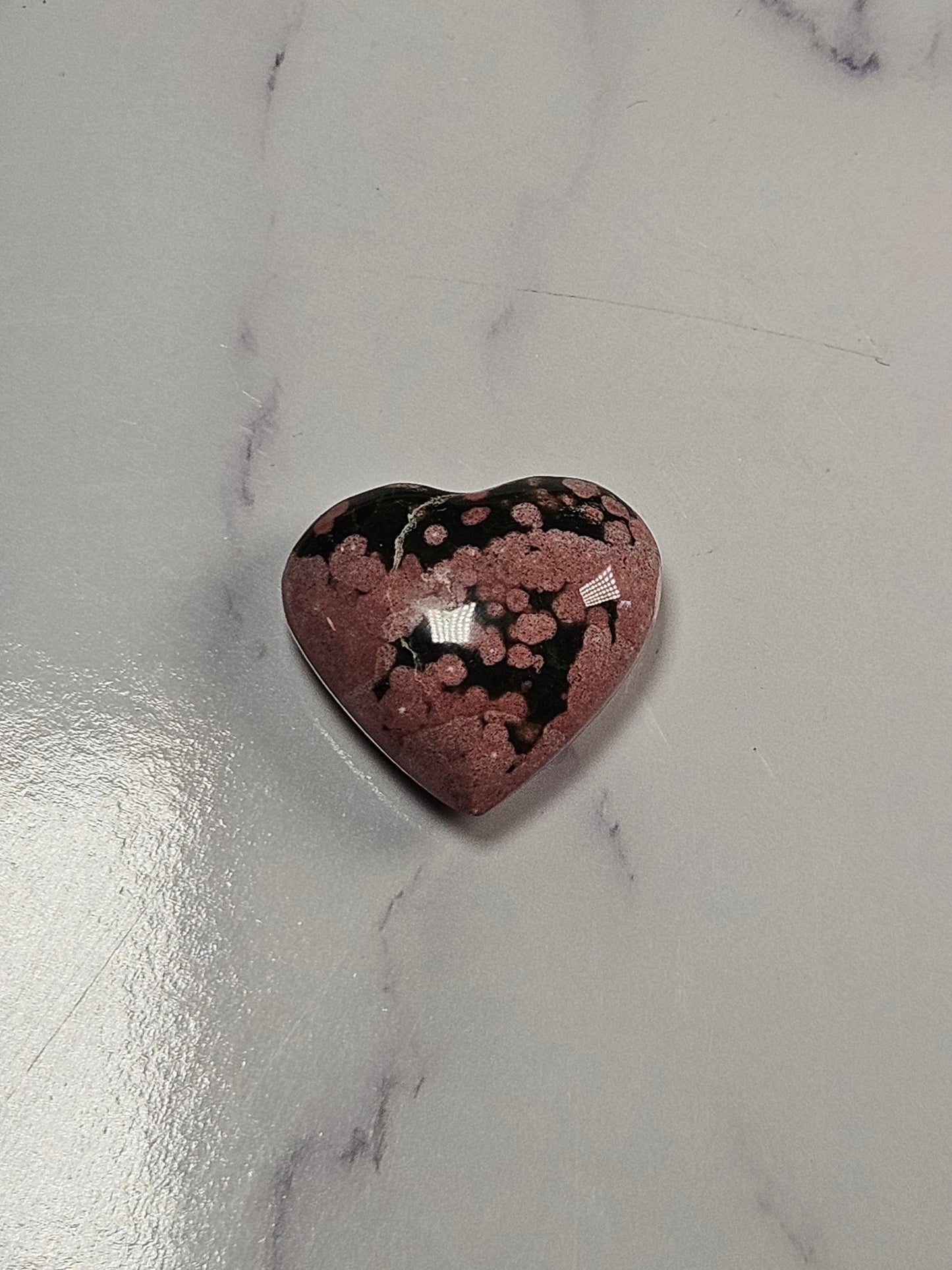 Sea Jasper Heart, Orbicular (Intuitively Picked)