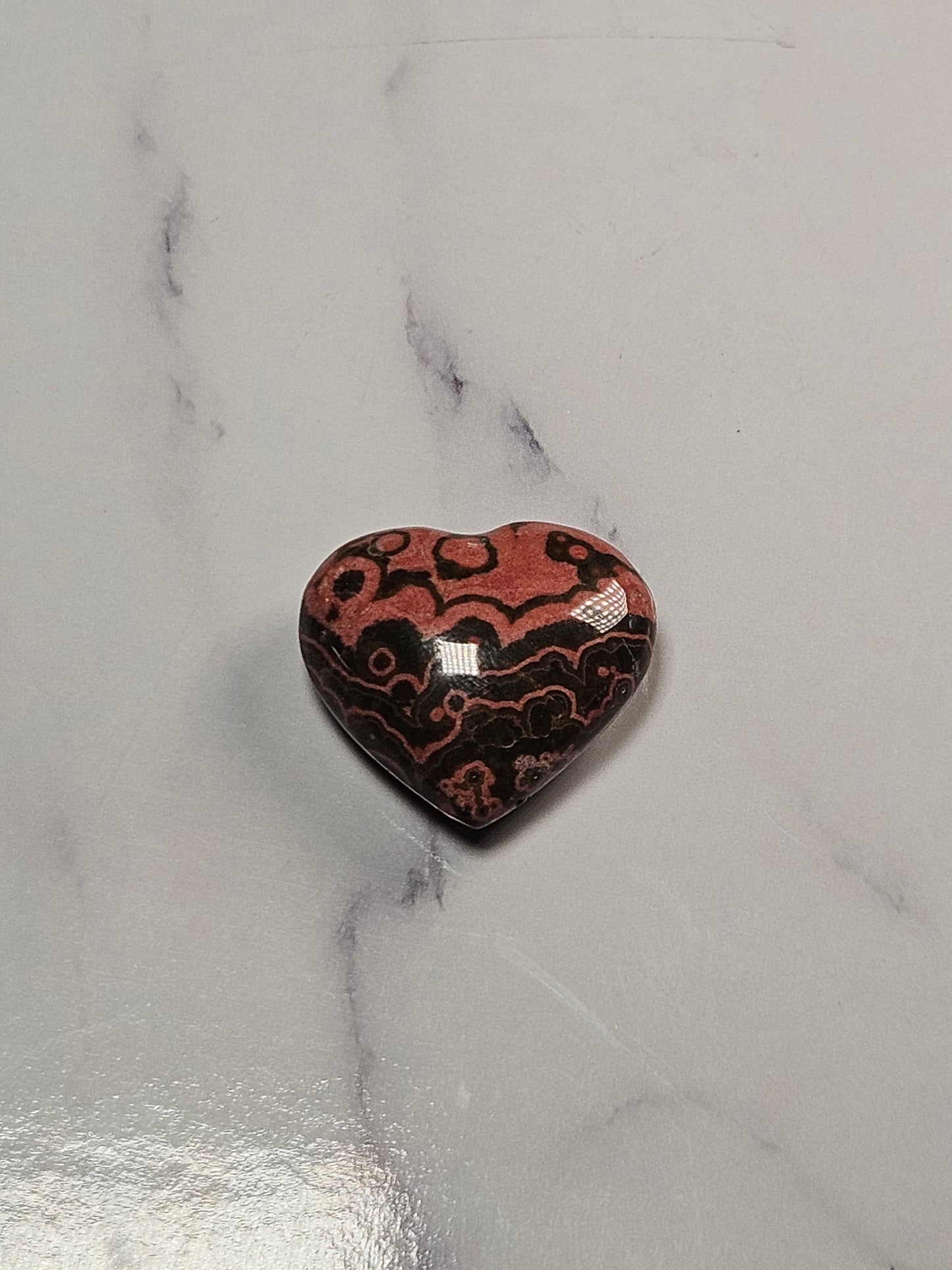 Sea Jasper Heart, Orbicular (Intuitively Picked)