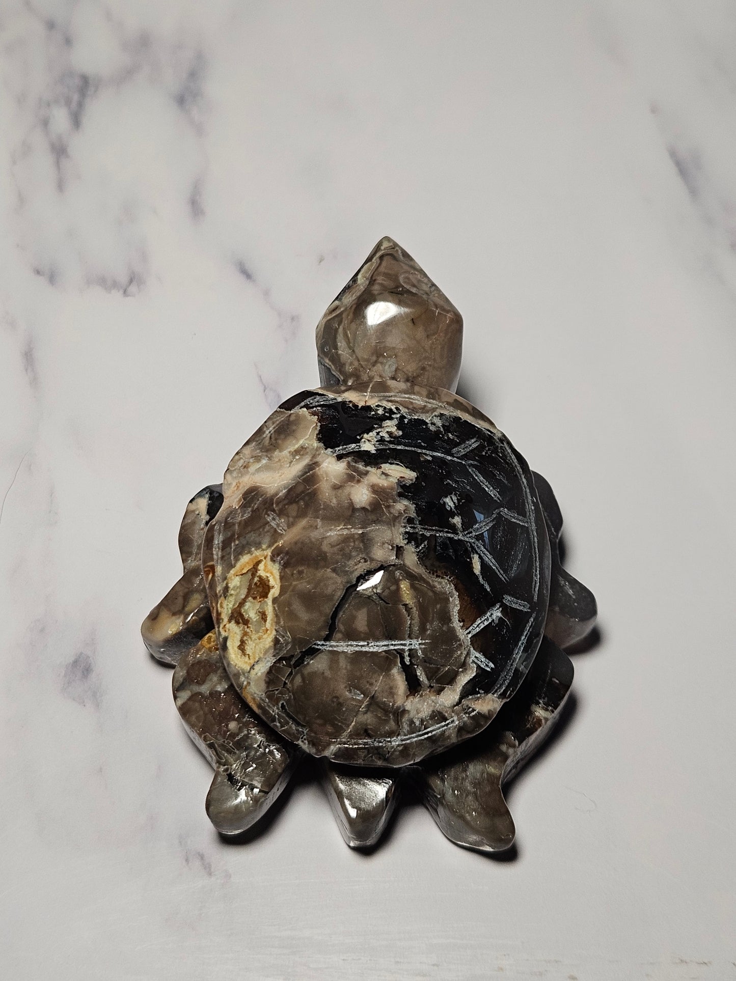 Volcano Agate Turtle, Medium