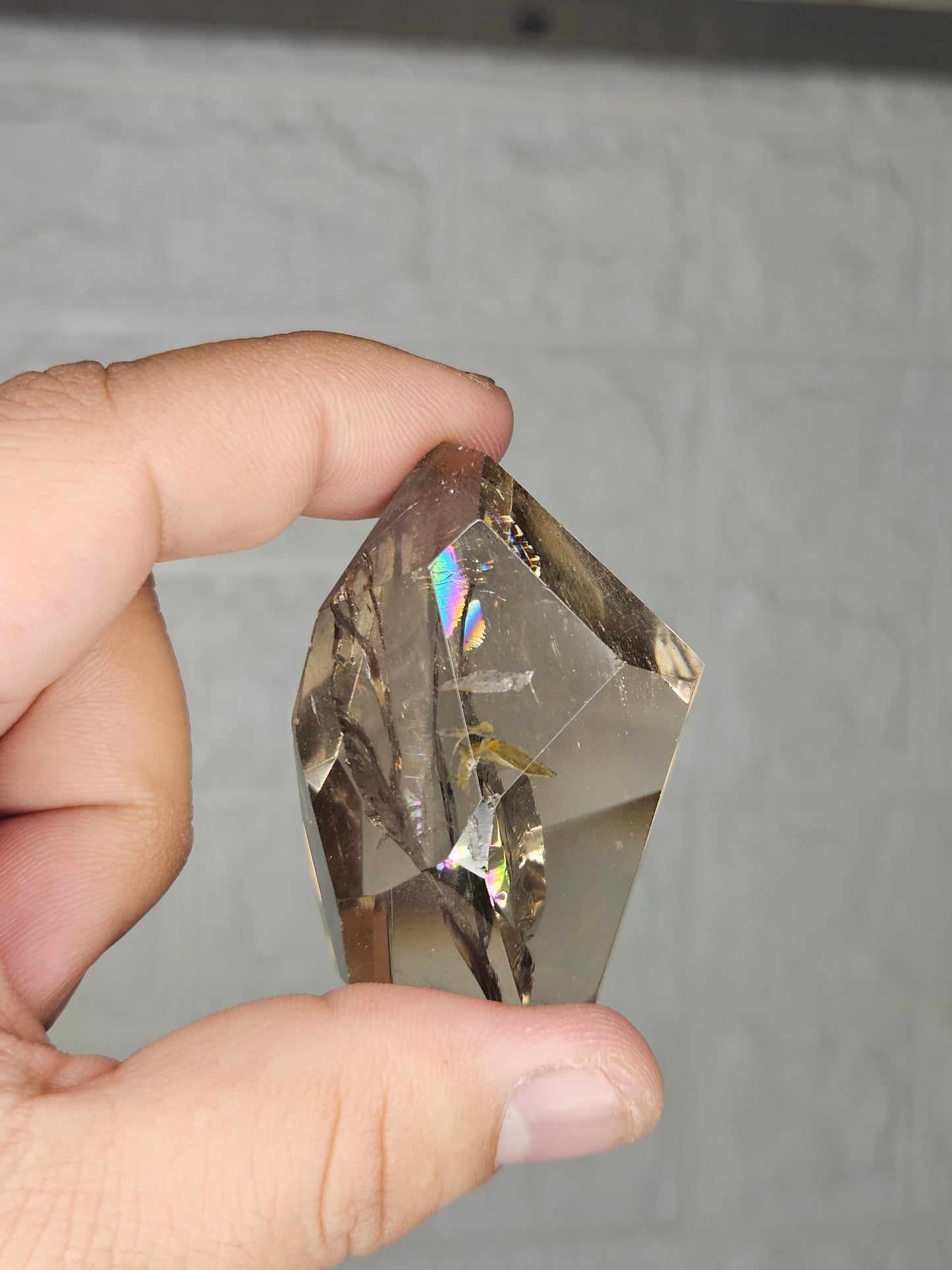 Smoky Quartz Freeforms (Rainbow Filled - Intuitively Chosen)