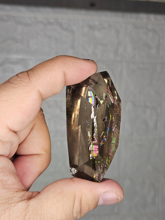 Smoky Quartz Freeforms (Rainbow Filled - Intuitively Chosen)