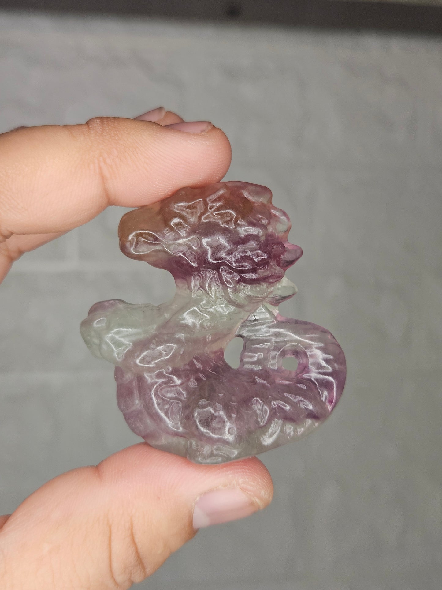 Fluorite Dragon Carving (You Pick)