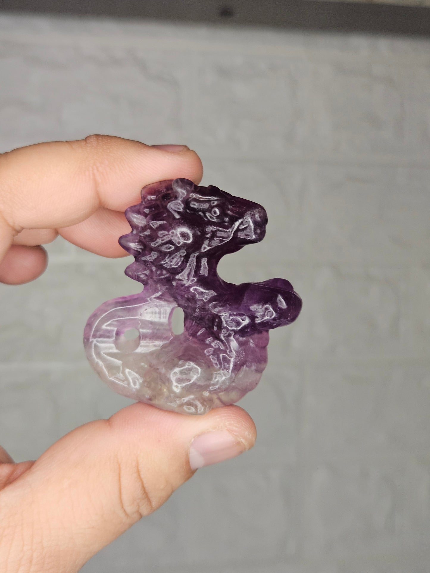 Fluorite Dragon Carving (You Pick)