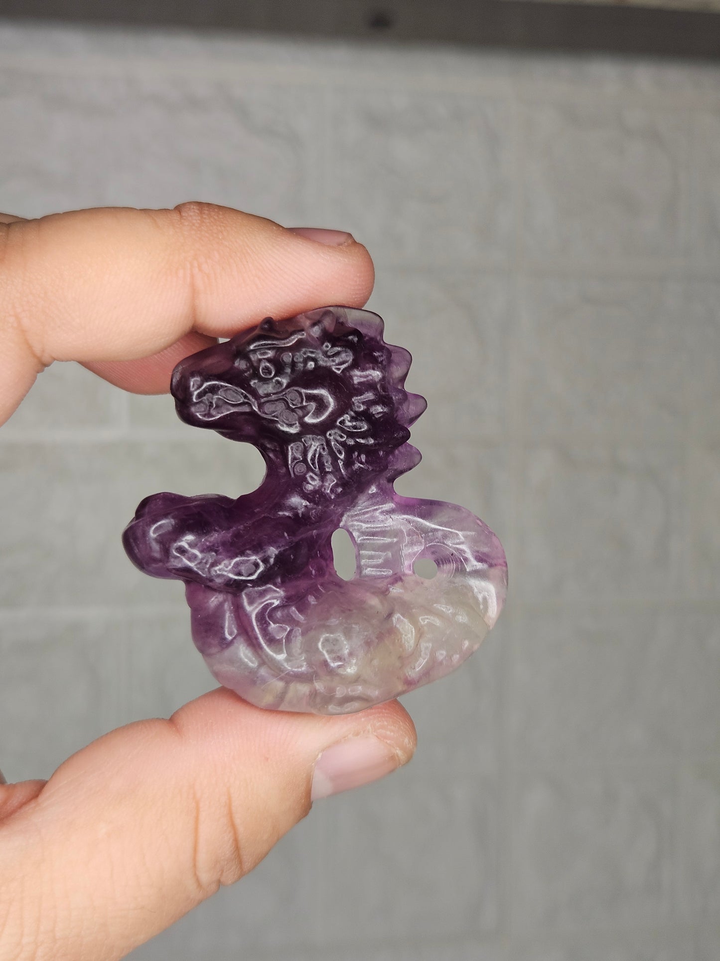 Fluorite Dragon Carving (You Pick)