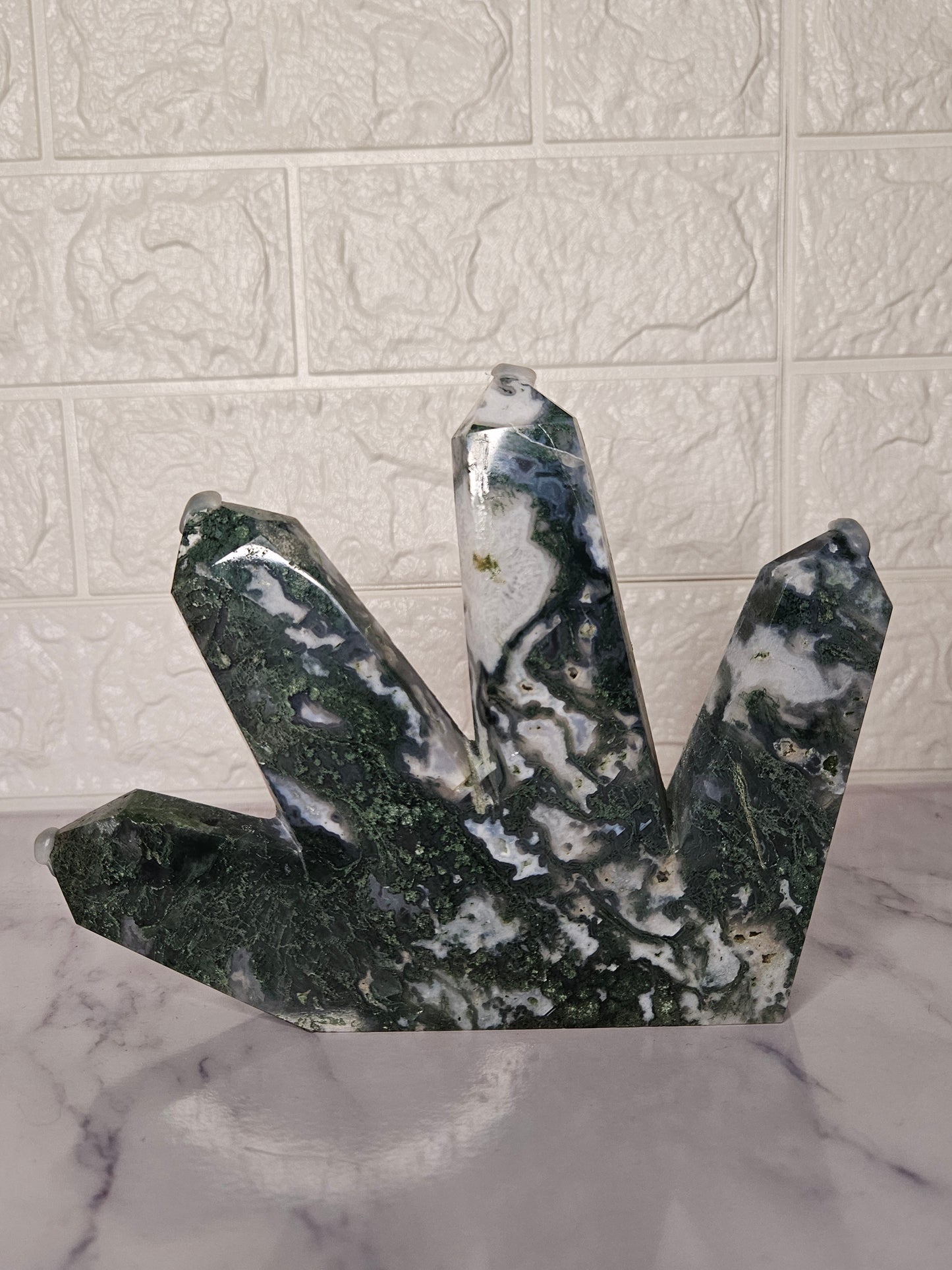 Moss Agate Statement Piece