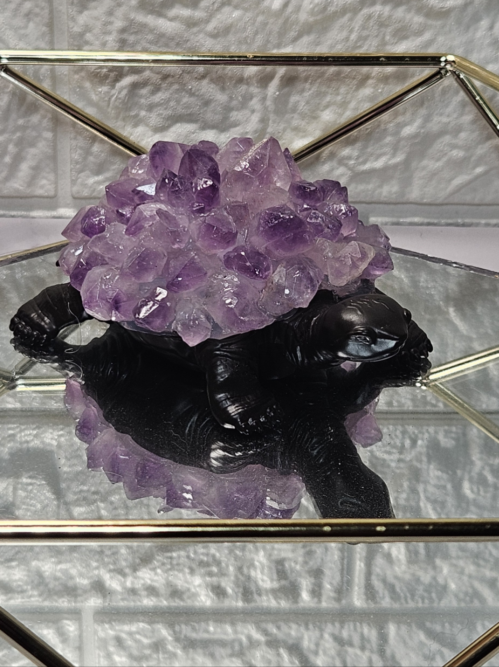 Amethyst Cluster Turtle