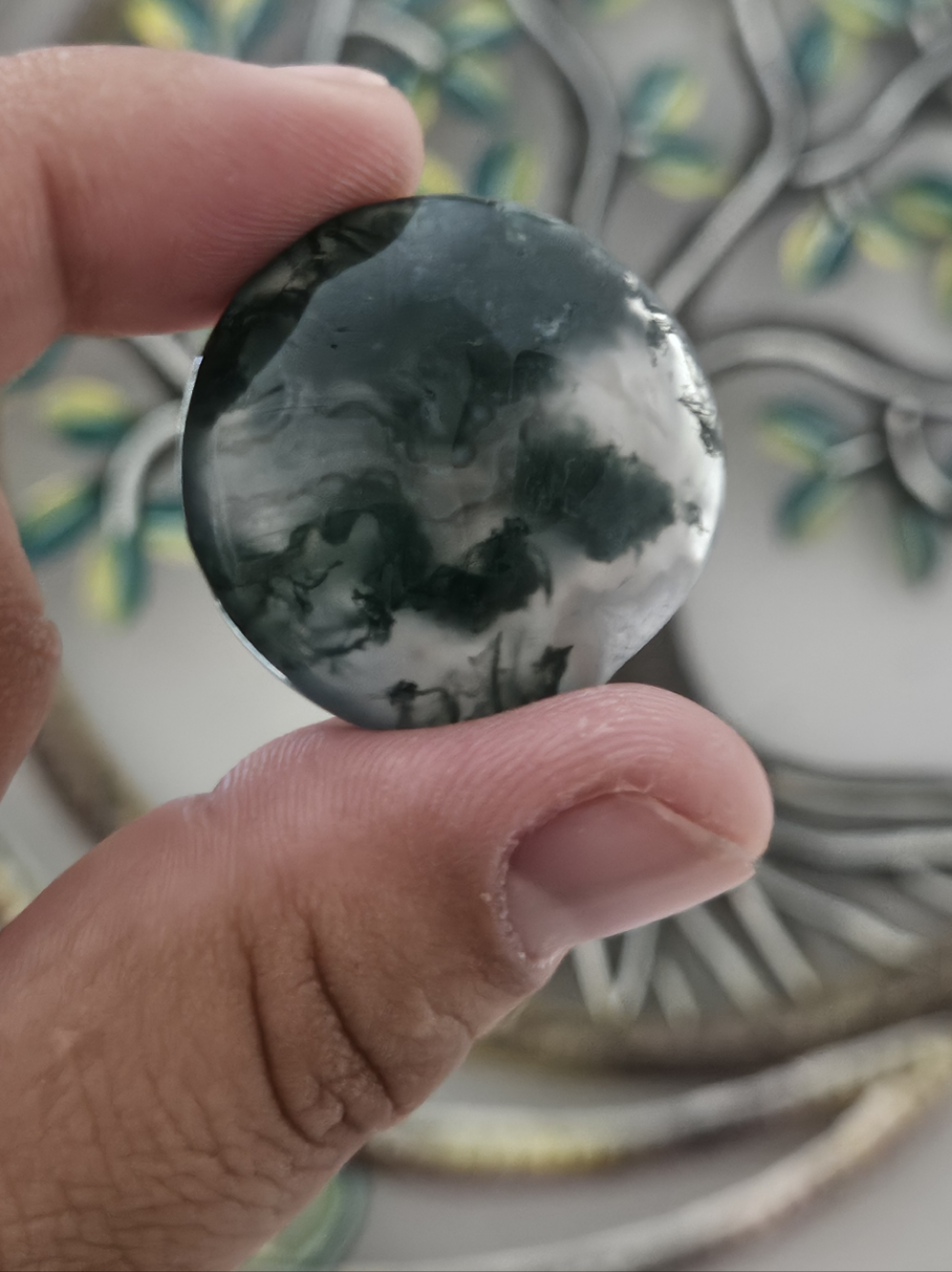 Moss Agate Small Palmstone