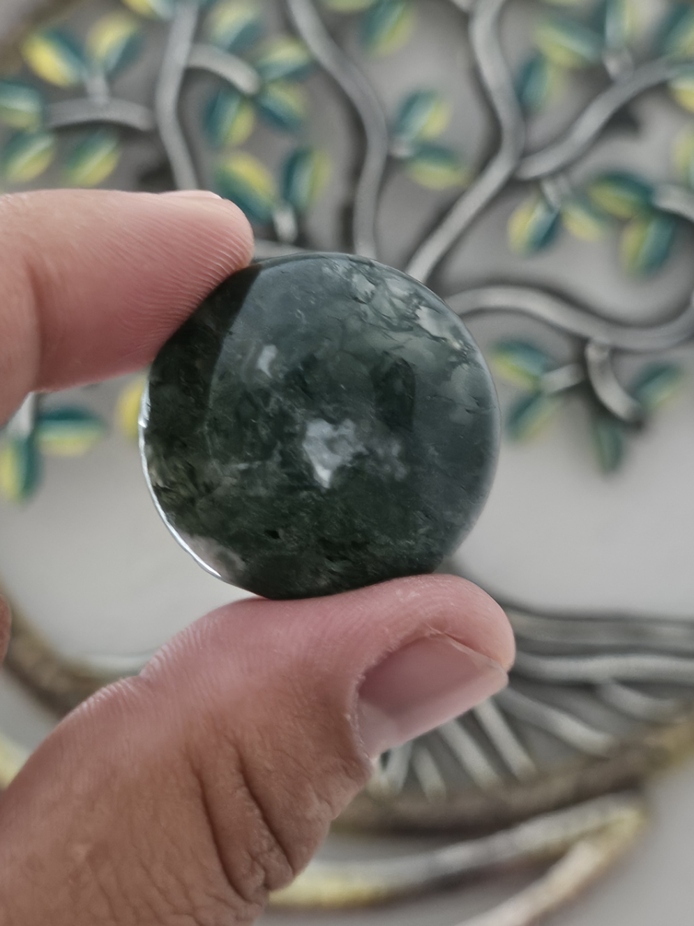 Moss Agate Small Palmstone